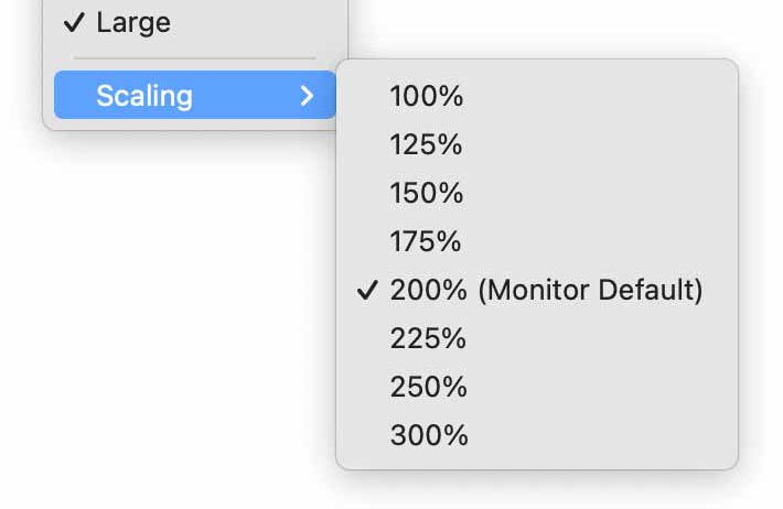 FabFilter Pro-C 2 Scaling Menu