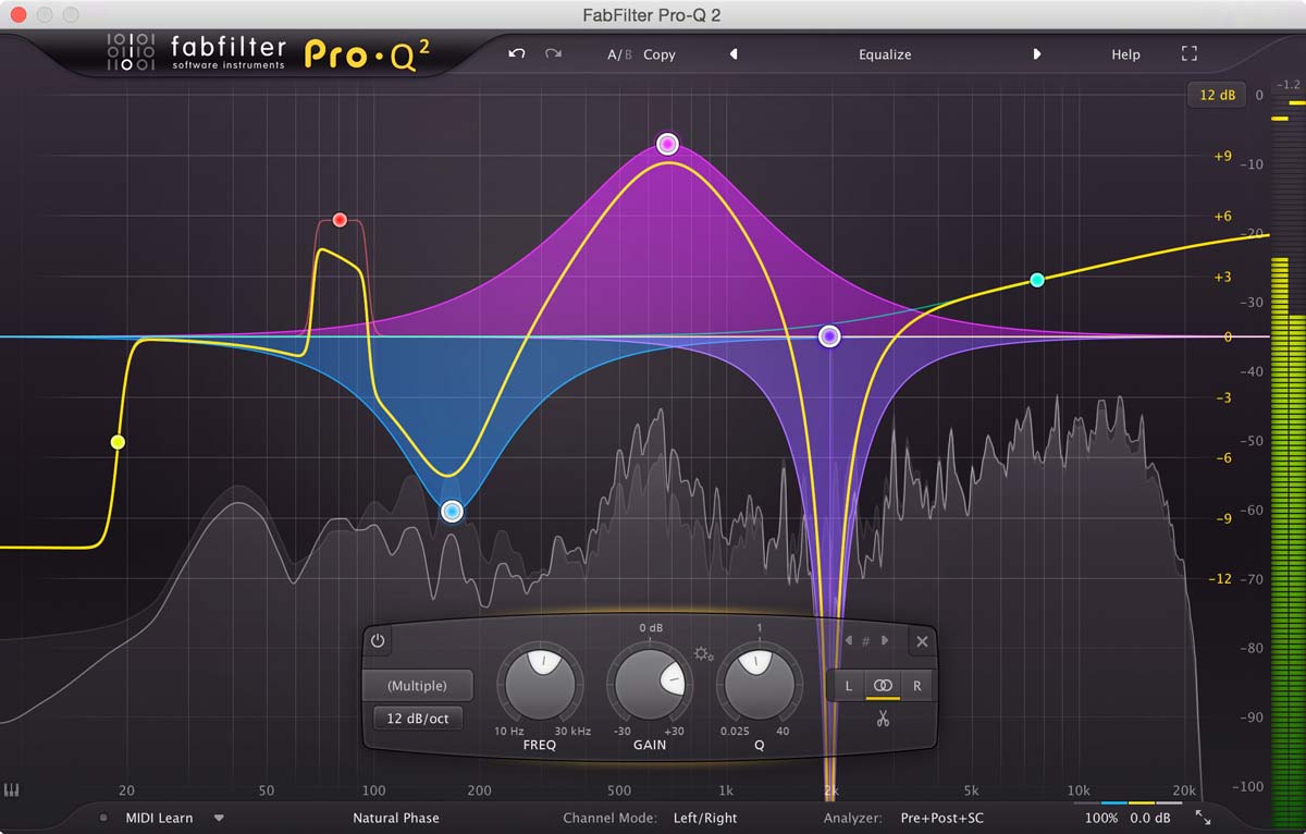 High-quality equalizer plug-in