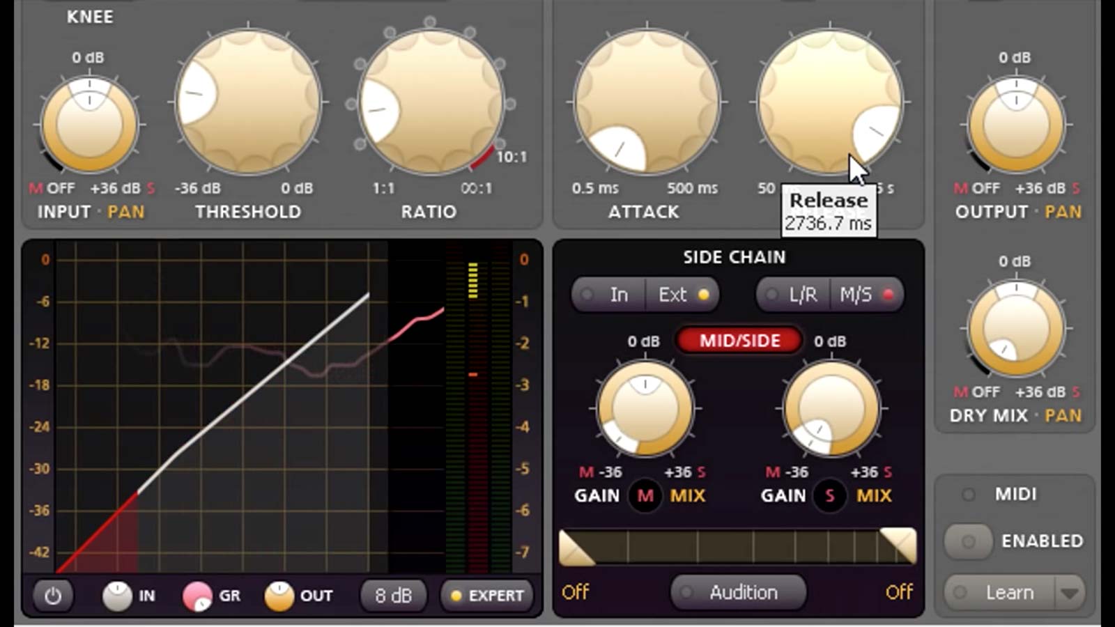 FabFilter Pro-C - Expert Mode controls